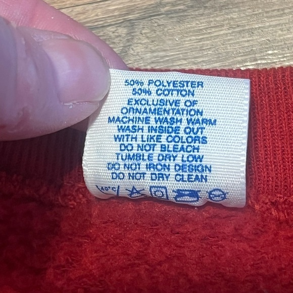 Velva Sheen vintage red Mickey Mouse South Carolina sweatshirt Made in the USA - Picture 5 of 7